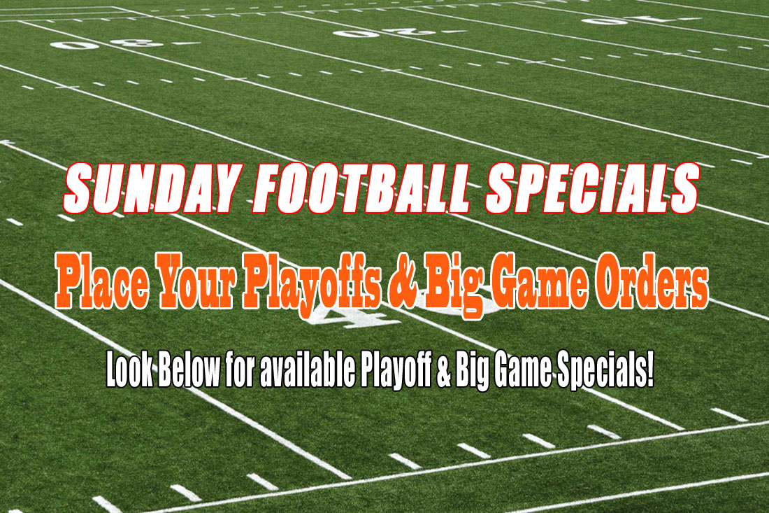 Gregorio's Football Specials