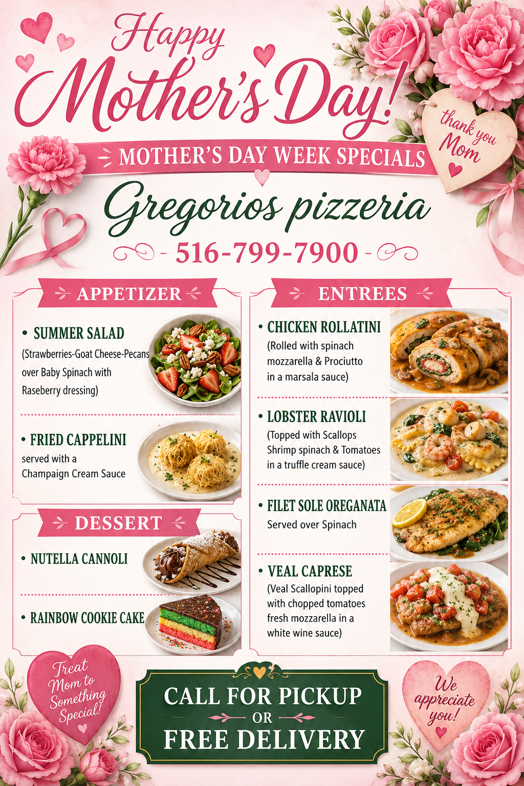 Menu Weekly Specials