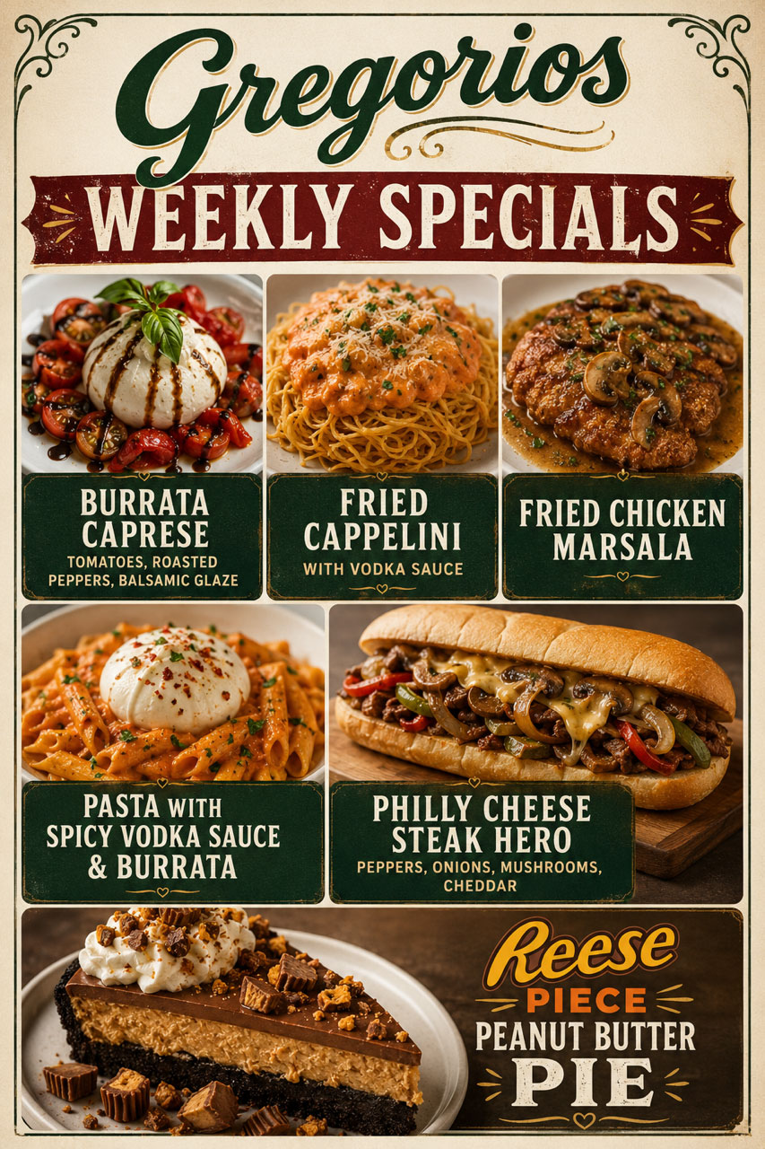 Menu Weekly Specials
