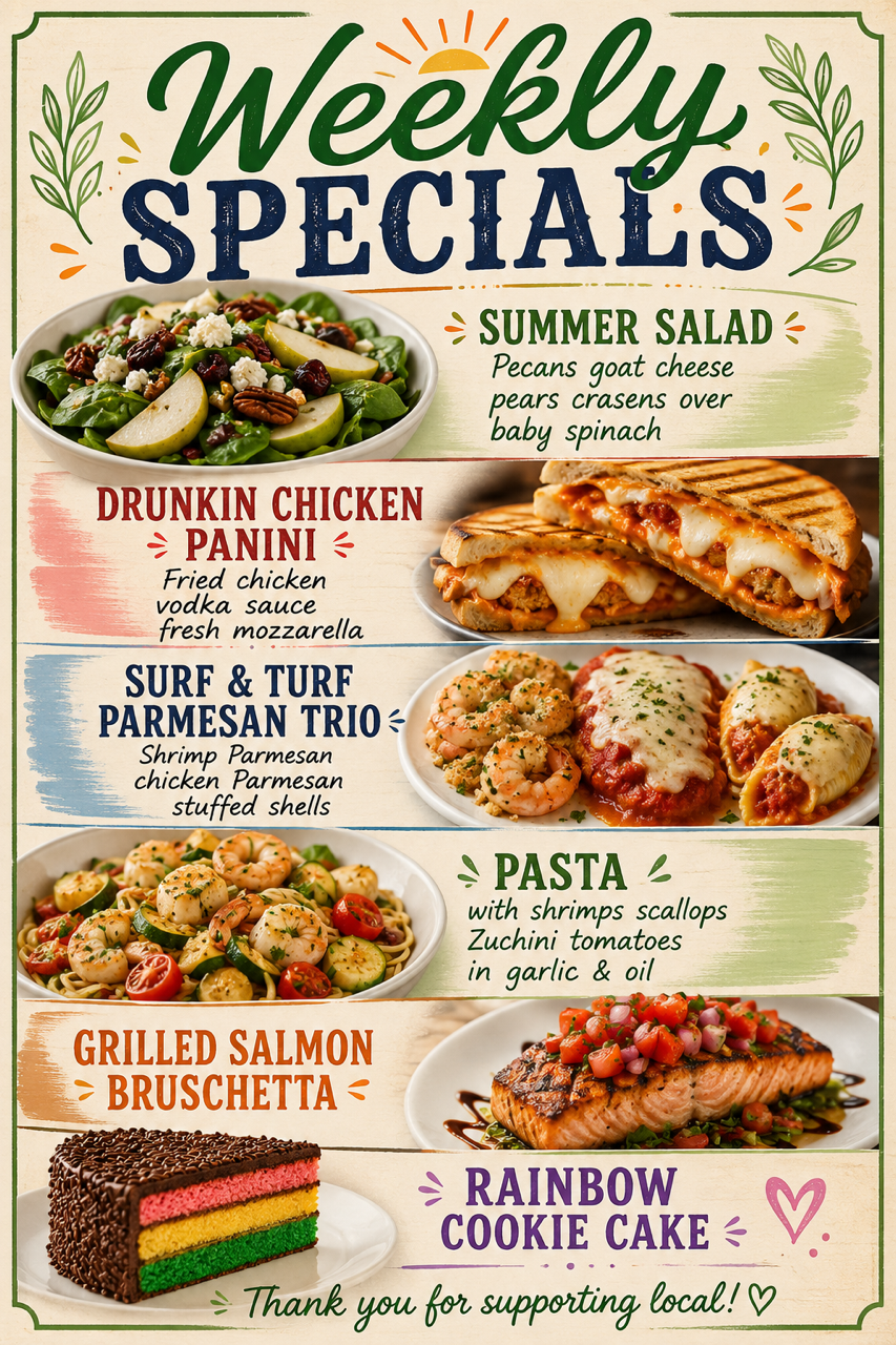 Menu Weekly Specials