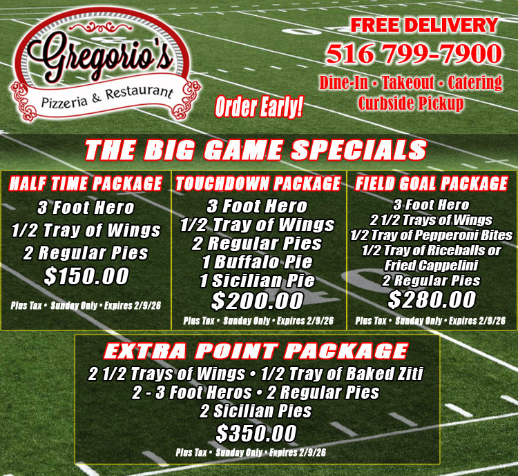 Sunday Football Packages